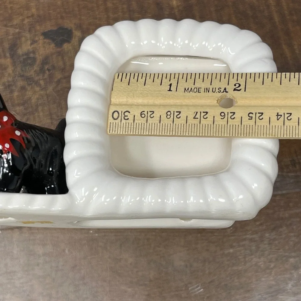 Vintage Scottie Dog Ceramic Picture Frame |‎ No Glass